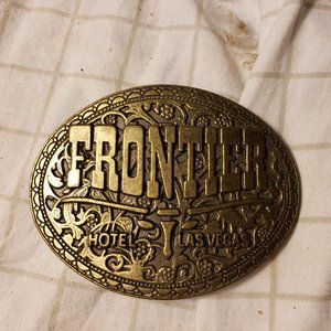 Frontier hotel & casino Las Vegas belt buckle